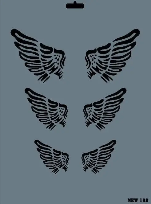 Rich New Seri N-188 Stencil 35x25 cm