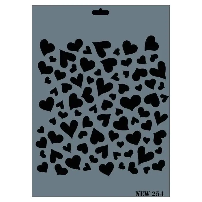 Rich New Seri N-254 Stencil 35x25 cm