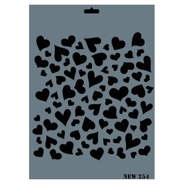 Rich New Seri N-254 Stencil 35x25 cm
