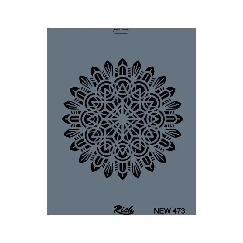 Rich New Seri N-473 Stencil 35x25 cm