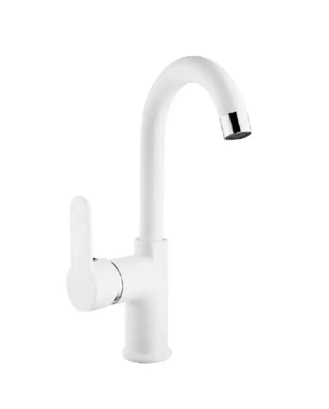 RİVA MİX KUĞU LAVABO BATARYASI BEYAZ ( Q35 KARTUŞ )