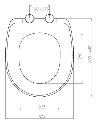 ROYAL KLOZET KAPAĞI (YAVAŞ KAPANAN - ÜSTTEN SIKMALI)