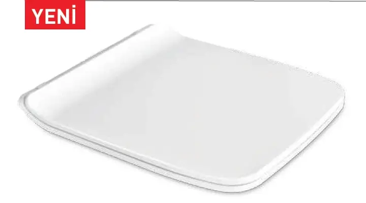 RUBİ KLOZET KAPAĞI (YAVAŞ KAPANAN - METAL MENTEŞELİ - ÜSTTEN SIKMALI)