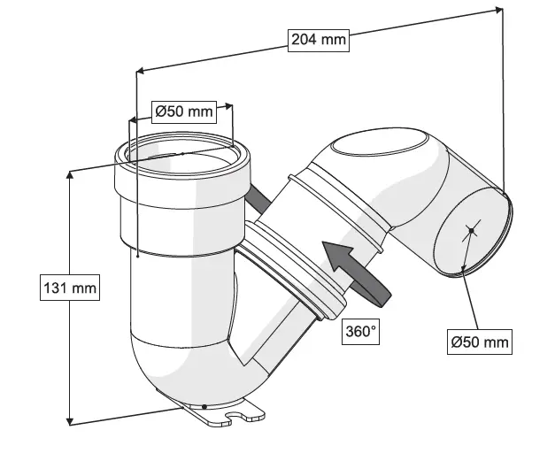 S SİFON - KOKU ÖNLEYECİ Q50