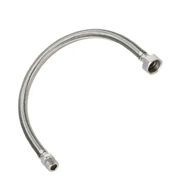 SARIBEY - KALIN 1/2 - 1/2 70 CM PASLANMAZ NİPELLİ FLEX HORTUM