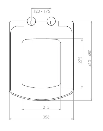 SEDEF KLOZET KAPAĞI (YAVAŞ KAPANAN - ÜSTTEN SIKMALI)