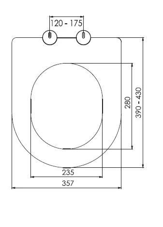 SHORT İNCİ KLOZET KAPAĞI (YAVAŞ KAPANAN - ÜSTTEN SIKMALI)