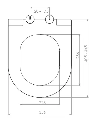 SLIM İNCİ KLOZET KAPAĞI (YAVAŞ KAPANAN - ÜSTTEN SIKMALI)