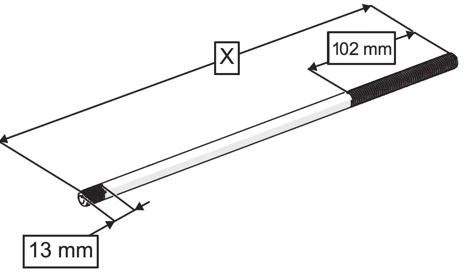 TAHARET ÇUBUĞU KROM UÇLU