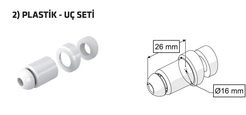 TAHARET ÇUBUĞU PLASTİK UÇLU