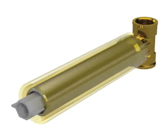 ROUNDEL ANKASTRE ARA KESME VALFİ (ZAMAK VOLAN-1/2 PRİNÇ GÖVDE)