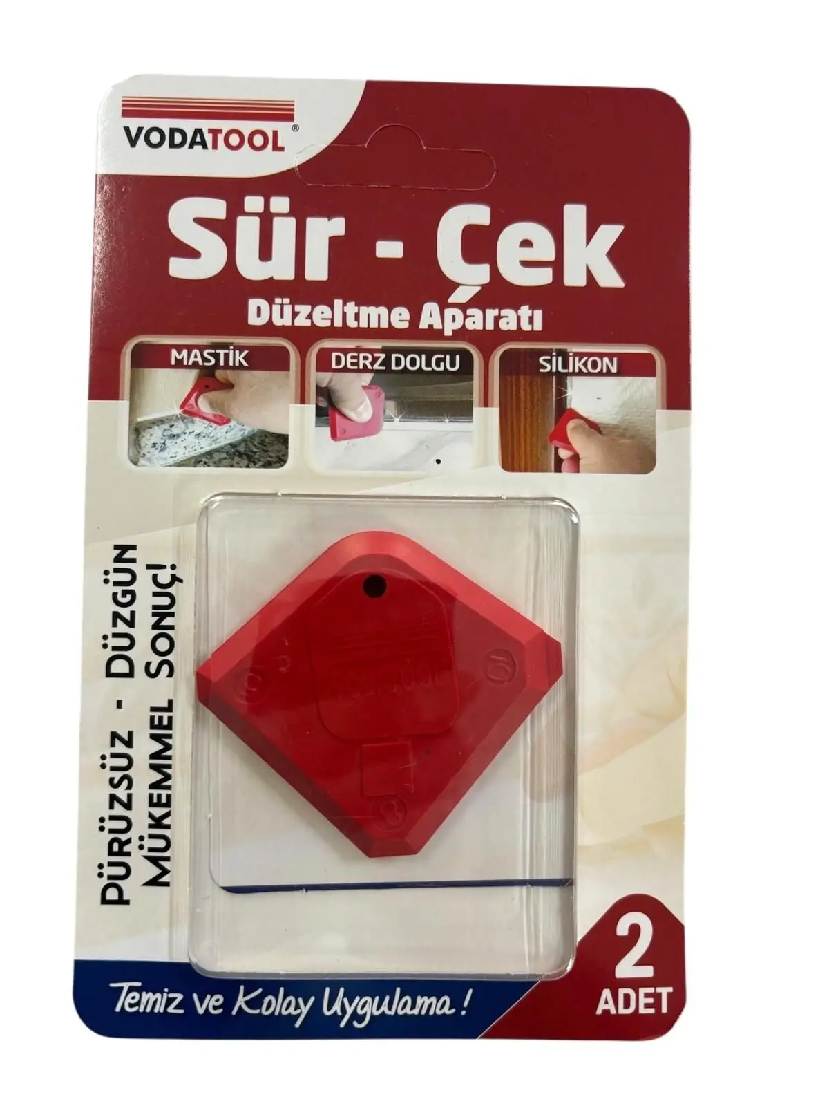 Vodatool Sür Çek Silikon Mastik Düzeltme Aparatı