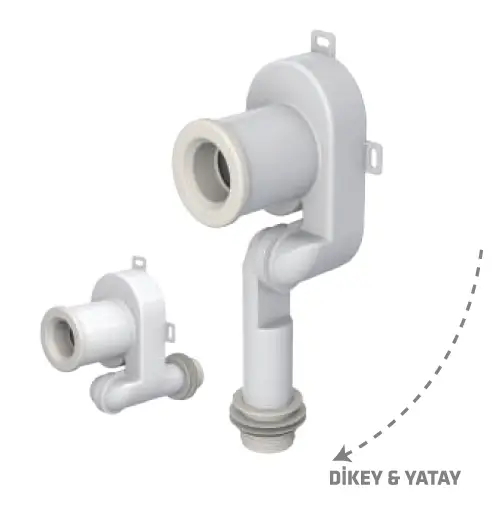 YATAY DÜŞEY FONKSİYONLU PİSUAR SİFONU Q40 / 50 mm ÇIKIŞLI