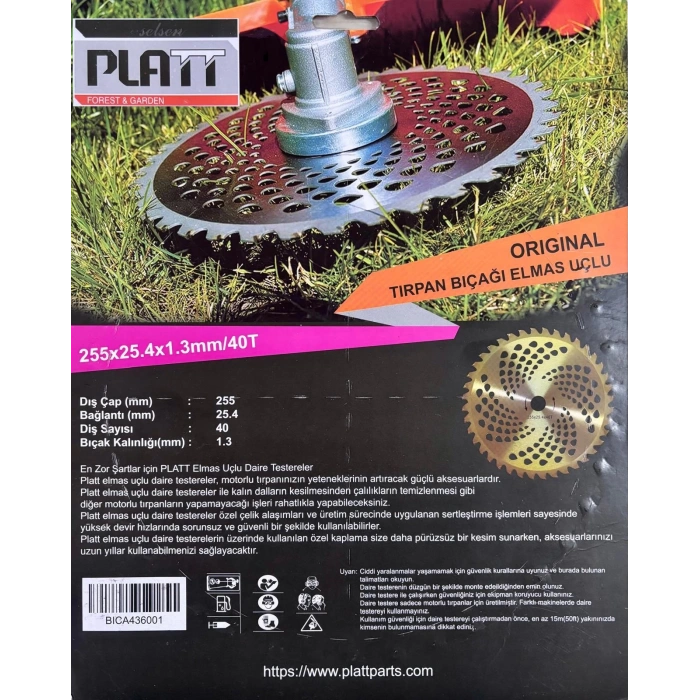 PLATT Elmaslı Tırpan Bıçağı