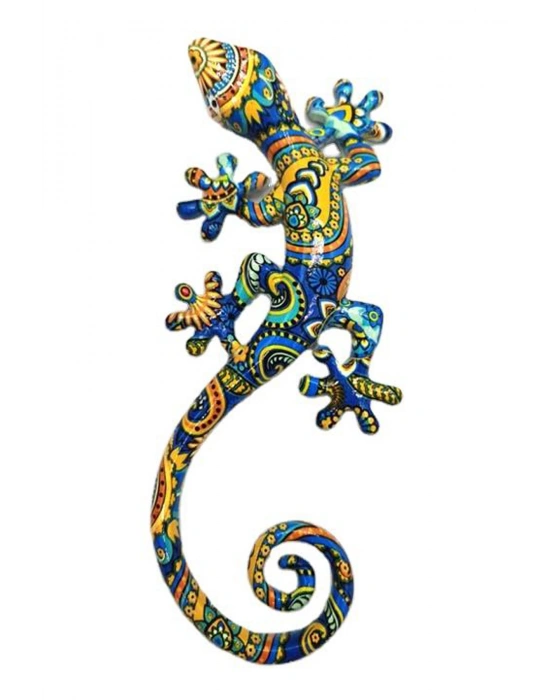 Gekko 3 Boyutlu Dekoratif Reçine Salon Balkon Dış Duvar Süsü Hediye Uğur Getirsin