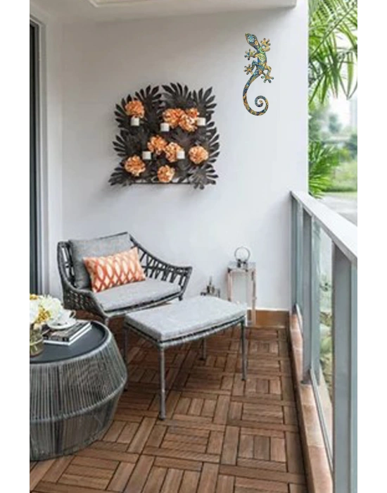 Gekko 3 Boyutlu Dekoratif Reçine Salon Balkon Dış Duvar Süsü Hediye Uğur Getirsin