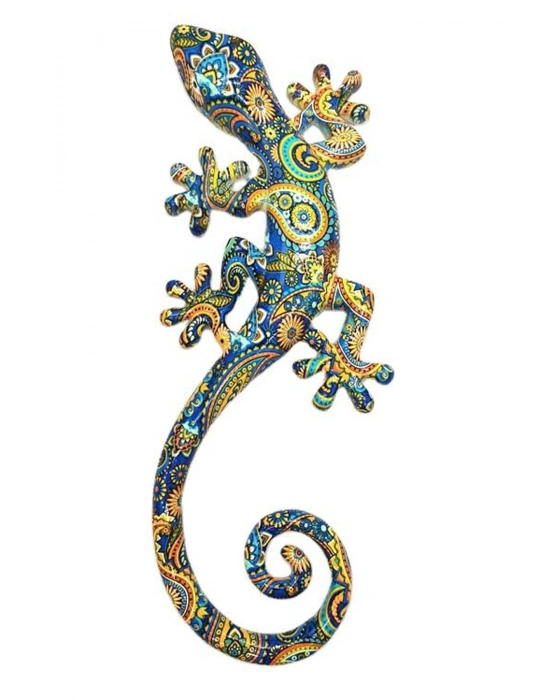 Gekko 3 Boyutlu Dekoratif Reçine Salon Balkon Dış Duvar Süsü Hediye Uğur Getirsin