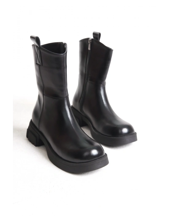 Nayis Kadın Frmuarlı KalınTaban Günlük Rahat ve Şık Bot