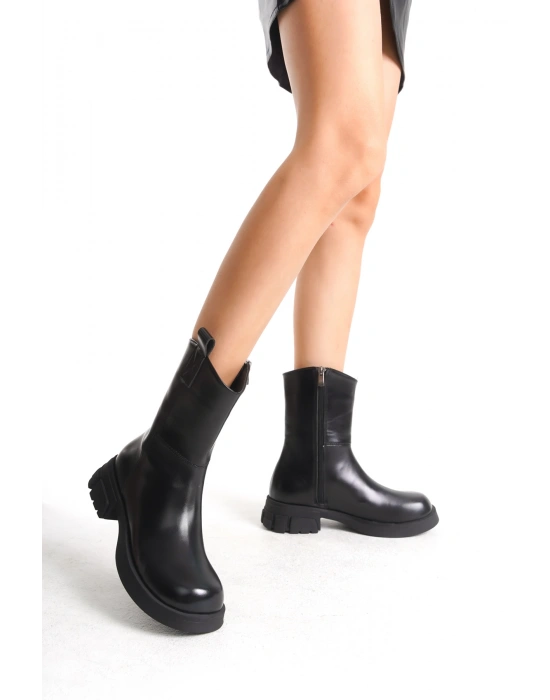 Nayis Kadın Frmuarlı KalınTaban Günlük Rahat ve Şık Bot