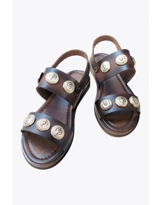 Lidya Boncuklu Rahat Bodrum Sandalet