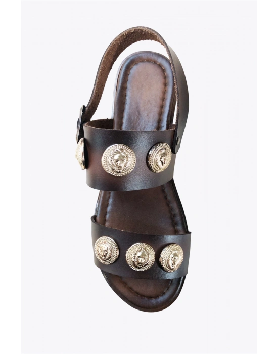 Lidya Boncuklu Rahat Bodrum Sandalet