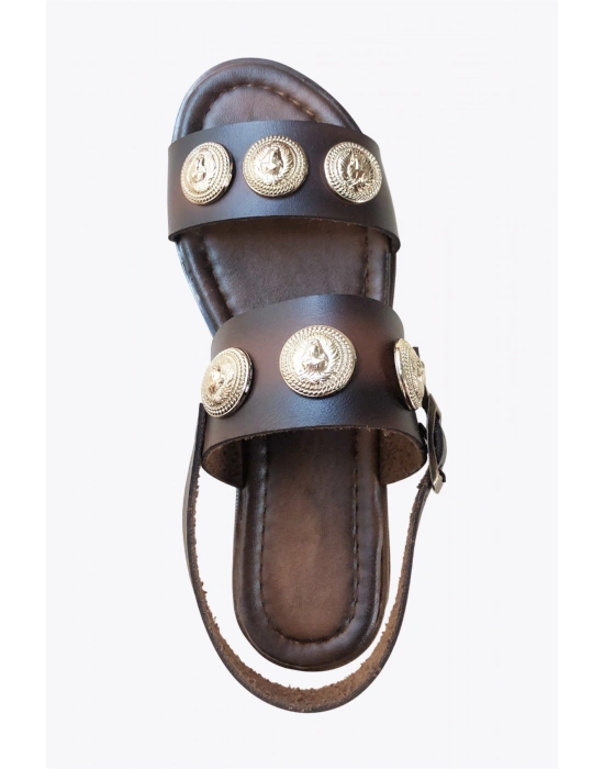 Lidya Boncuklu Rahat Bodrum Sandalet