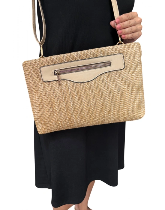 Elena Hasır Dönüştürülebilir Çapraz Çanta