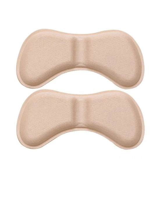 Ayakkabı Topuk Vurma Önleyici, Daraltma ve Ayak Taban Arkası Koruyucu Pedi 1 Çift Krem