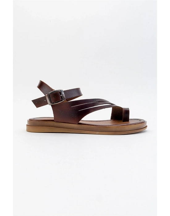 Teta Deri Parmak Arası Bodrum Sandalet