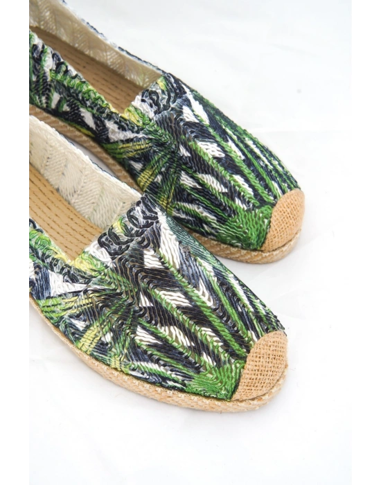 Jungle Çok Renkli Örgü Triko Kadın Espadril