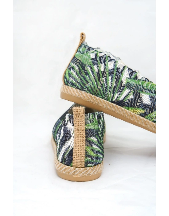 Jungle Çok Renkli Örgü Triko Kadın Espadril