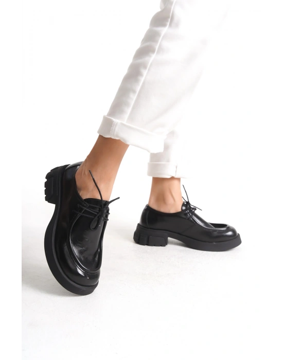 Marisa Kadın Kalın Taban Loafer Makosen Ayakkabı