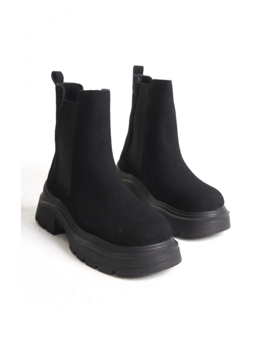 Chelsea Kadın Yandan Lastikli Günlük Kalın Taban Bot