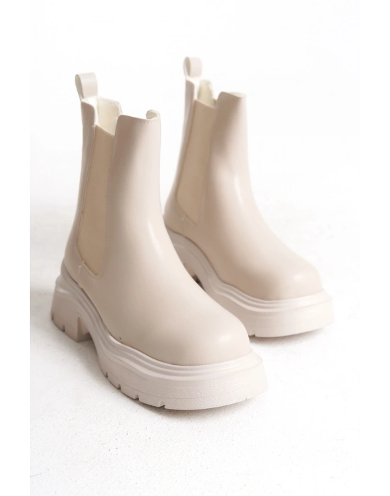 Chelsea Kadın Yandan Lastikli Günlük Kalın Taban Bot