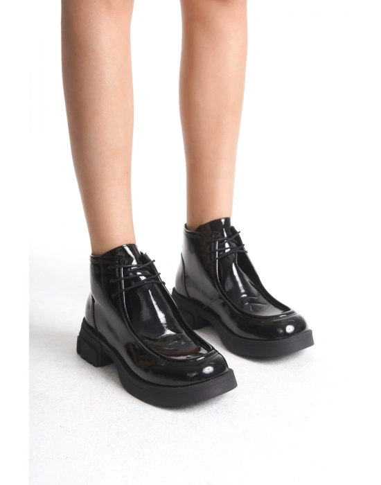 London Yarım Boğaz Bağcıklı Kalın Taban Günlük Rahat Bot