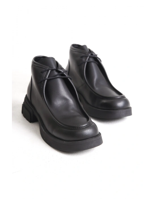 London Yarım Boğaz Bağcıklı Kalın Taban Günlük Rahat Bot