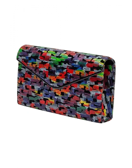 Zincir Askılı Renkli Şık İtalyan Portföy Çanta