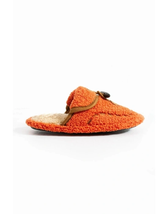 Nelly Düğmeli Detaylı Havlu Kadın Ev Terliği