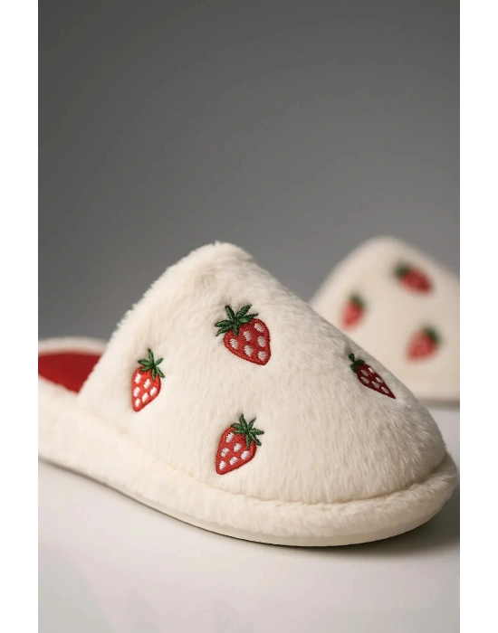 Sevimli Kadın Ev Teliği Sessiz Hafif Yumuşak Taban Nakışlı