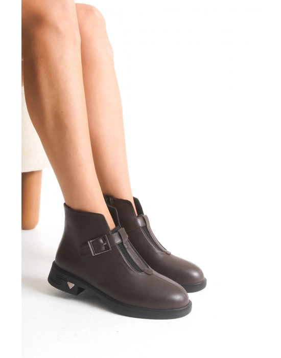 Nora Kadın Düz Taban Önden Lastikli Günlük Bot