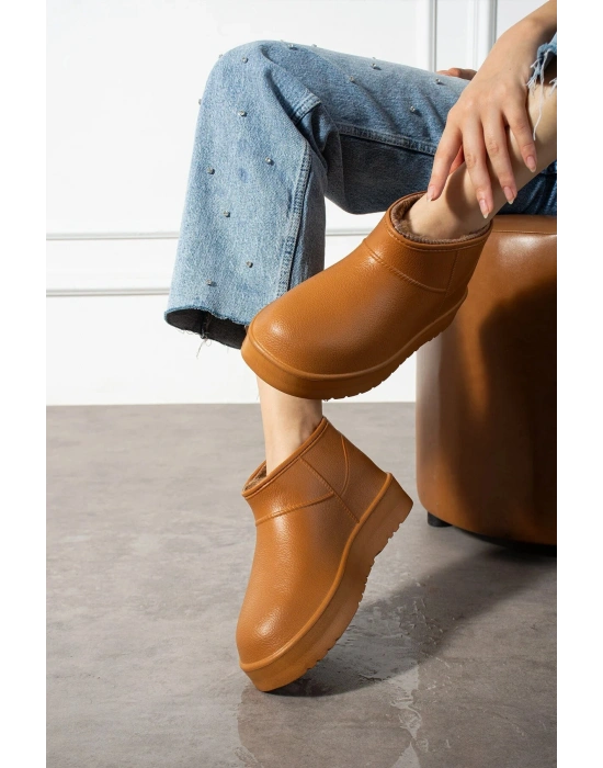 Mira Su Geçirmez İçi Suni Kürklü Soğuk Hava Dayanıklı Kalın Taban Kadın Bot