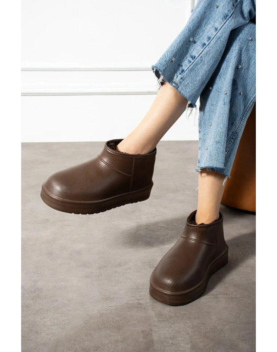 Mira Su Geçirmez İçi Suni Kürklü Soğuk Hava Dayanıklı Kalın Taban Kadın Bot