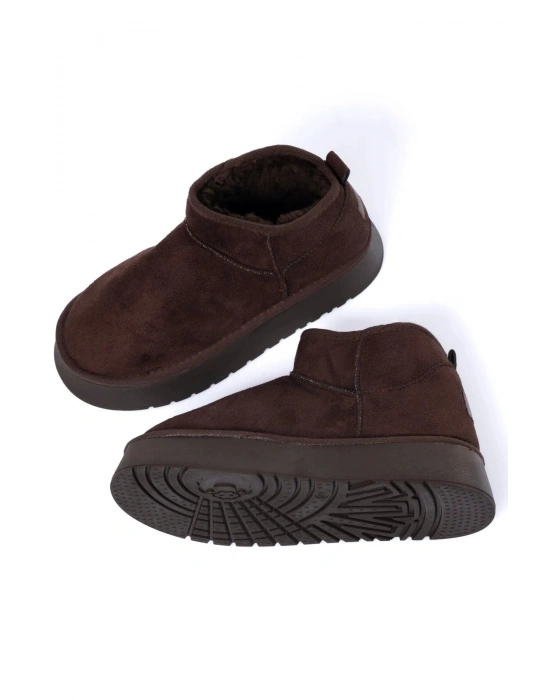 Andra Kahverengi Kadın Kalın Taban Süet İçi Kürklü Rahat Günlük Bot