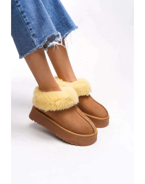 Alice Taba Kadın İç Ve Dışı Kürklü Kalın Taban Ayakkabı