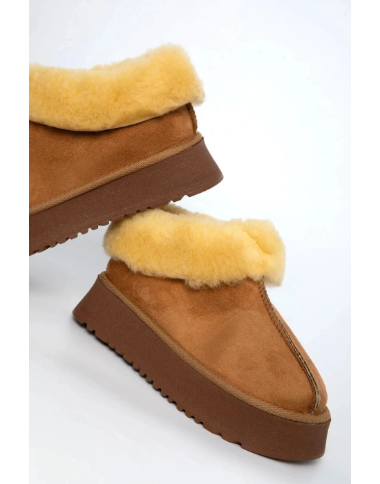 Alice Taba Kadın İç Ve Dışı Kürklü Kalın Taban Ayakkabı