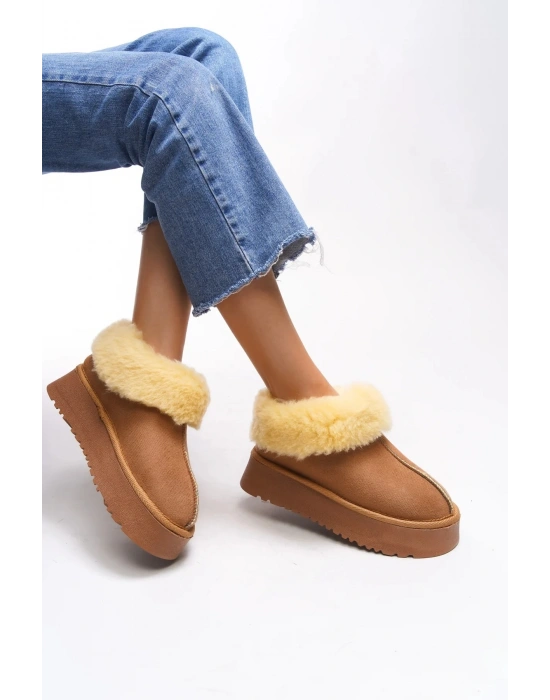 Alice Taba Kadın İç Ve Dışı Kürklü Kalın Taban Ayakkabı