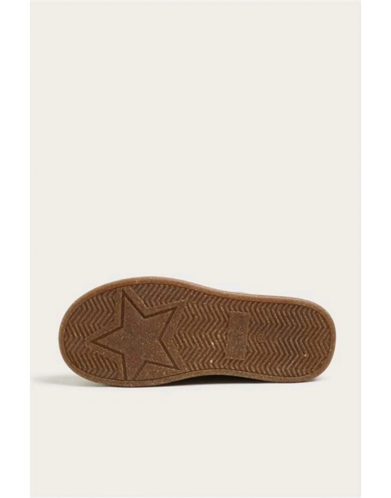 Dora Hakiki Deri Nubuk Comfort Taban Bağcıklı Günlük Kadın Ayakkabı Elde Yapım