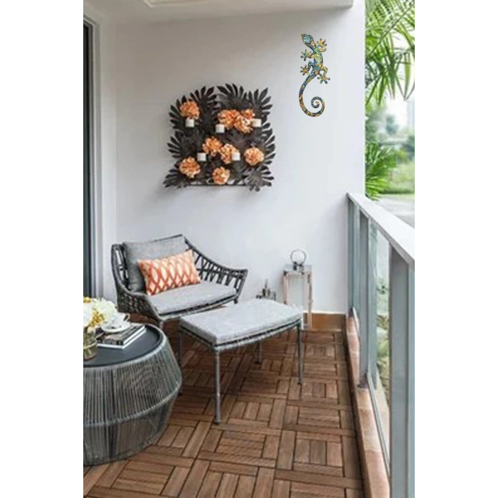 Gekko 3 Boyutlu Dekoratif Reçine Salon Balkon Dış Duvar Süsü Hediye Uğur Getirsin