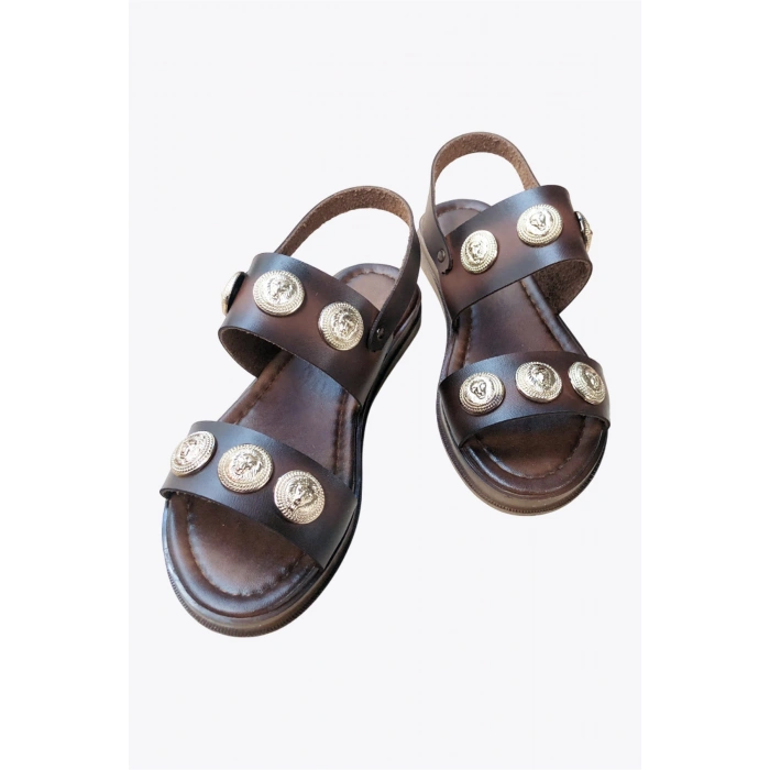 Lidya Boncuklu Rahat Bodrum Sandalet