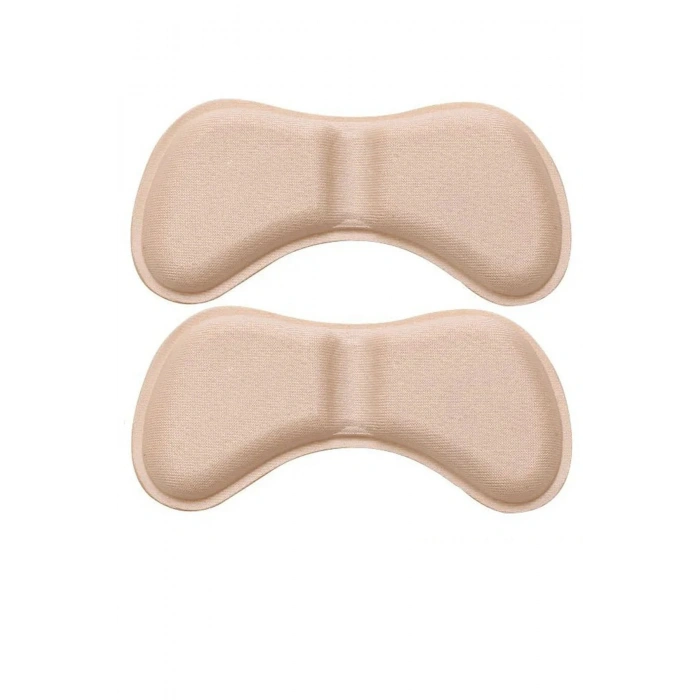 Ayakkabı Topuk Vurma Önleyici, Daraltma ve Ayak Taban Arkası Koruyucu Pedi 1 Çift Krem